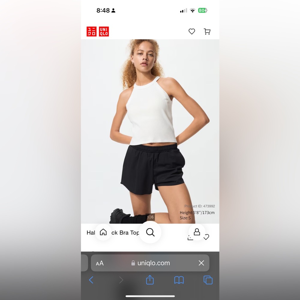 UNIQLO Halter Neck Bra Top